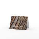 Tree Bark I Natural Abstract Textured Design Thank You Card