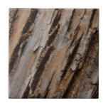 Tree Bark I Natural Abstract Textured Design Tile