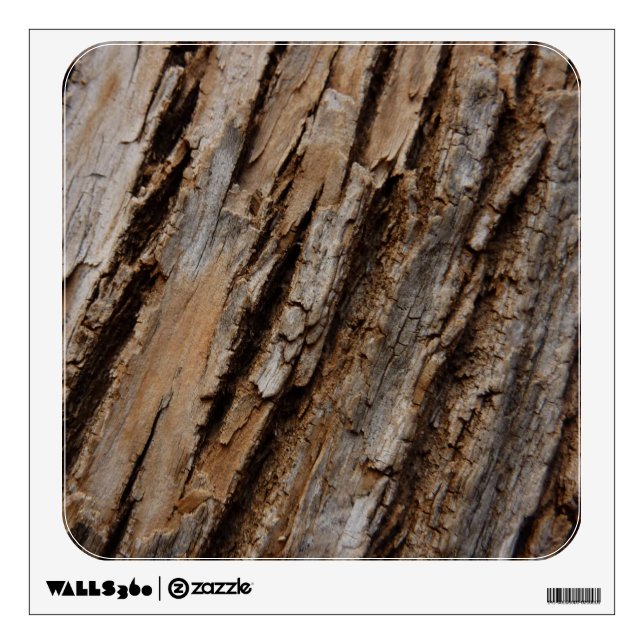 Tree Bark I Natural Abstract Textured Design Wall Sticker (Front)