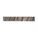 Tree Bark I Natural Abstract Textured Design Wrap Around Label
