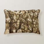 Tree Bark II Natural Textured Design Accent Pillow