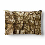 Tree Bark II Natural Textured Design Accessory Pouch