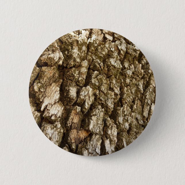 Tree Bark II Natural Textured Design Button (Front)