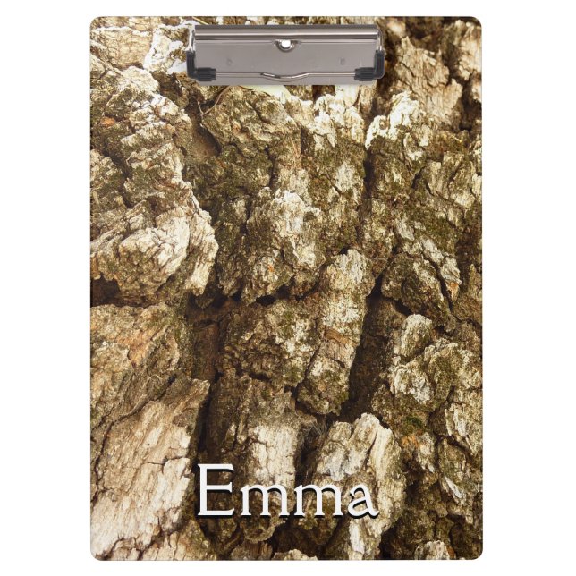 Tree Bark II Natural Textured Design Clipboard (Front)