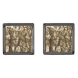 Tree Bark II Natural Textured Design Cufflinks