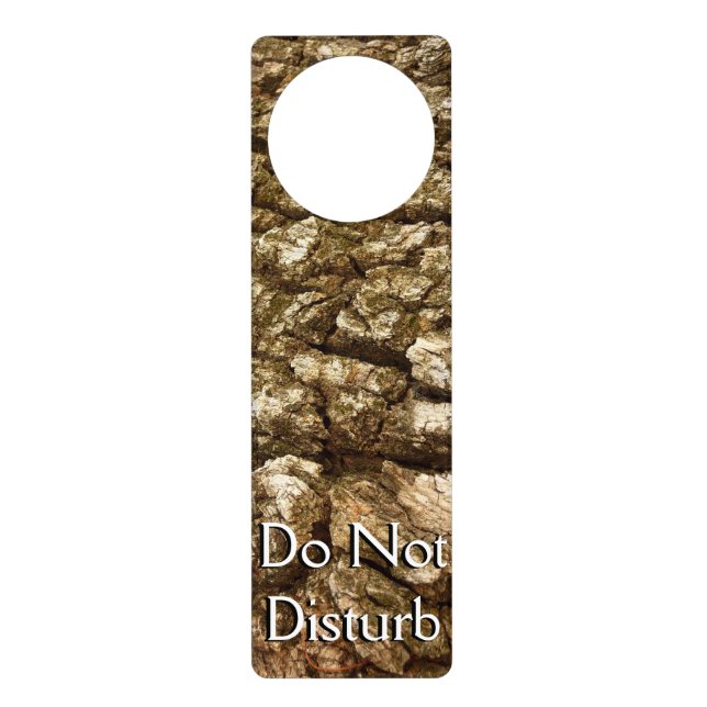 Tree Bark II Natural Textured Design Door Hanger (Front)