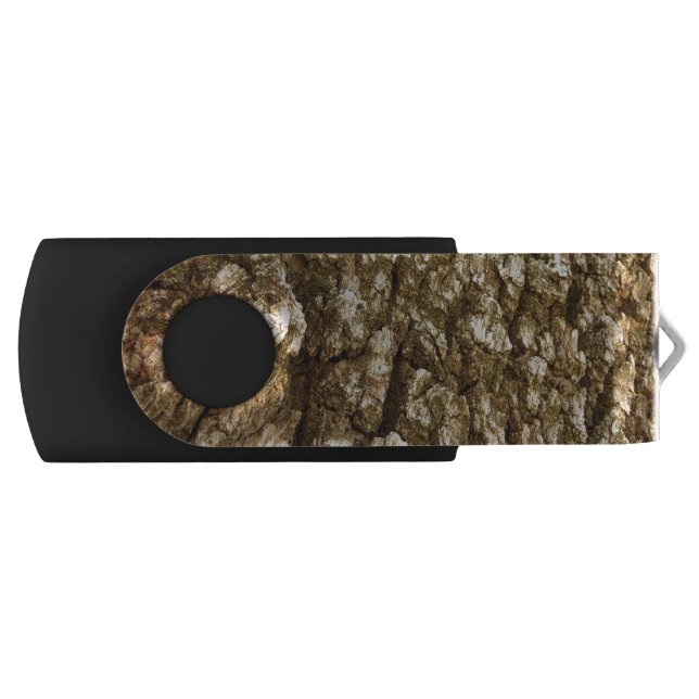 Tree Bark II Natural Textured Design Flash Drive (Front)