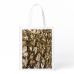 Tree Bark II Natural Textured Design Grocery Bag