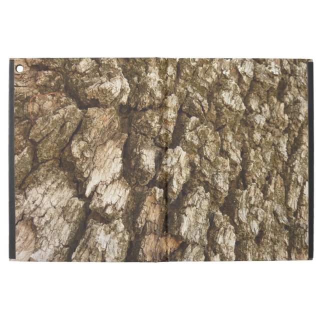 Tree Bark II Natural Textured Design iPad Pro 12.9" Case (Outside)