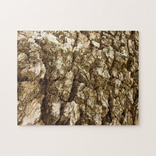 Tree Bark II Natural Textured Design Jigsaw Puzzle