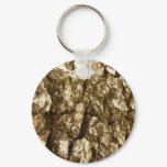 Tree Bark II Natural Textured Design Keychain