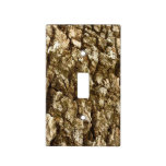 Tree Bark II Natural Textured Design Light Switch Cover