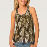 Tree Bark II Natural Textured Design Tank Top