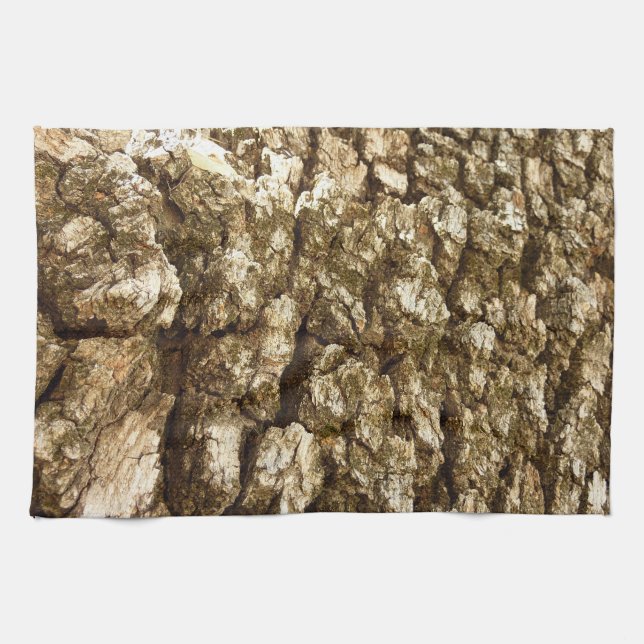 Tree Bark II Natural Textured Design Towel (Horizontal)