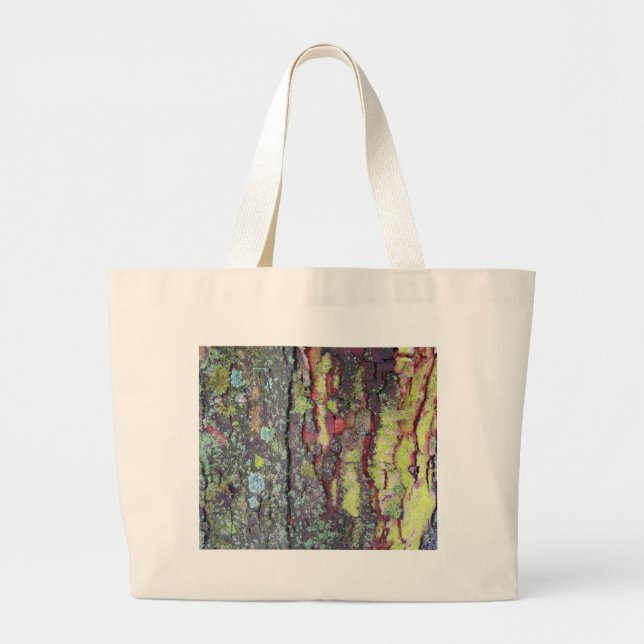 Tree Bark Large Tote Bag (Front)