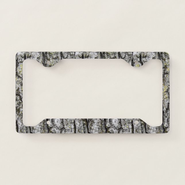 Tree Bark License Plate Frame (Front)