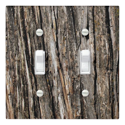 Tree Bark Light Switch Cover