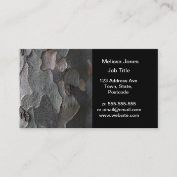 Tree Bark Macro Photography Business Card by inspirationzstore at Zazzle