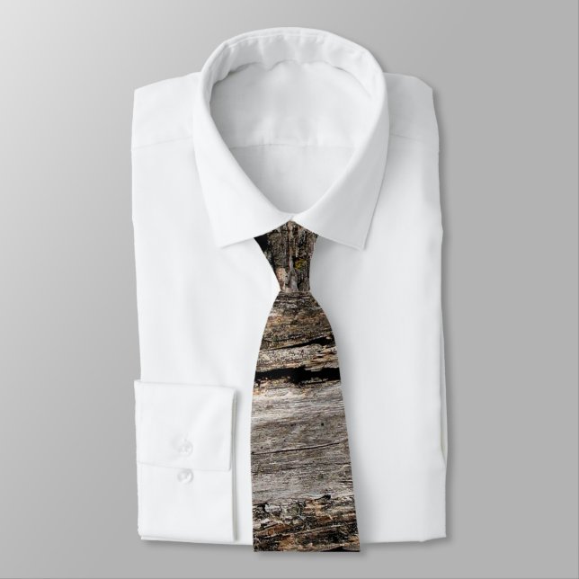 Tree Bark Neck Tie (Tied)