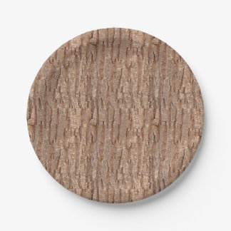 tree bark  paper plates