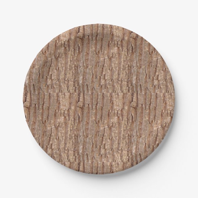 tree bark  paper plates (Front)