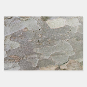 Tree bark pattern wrapping paper sheets