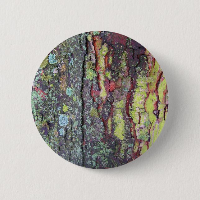 Tree Bark Pinback Button (Front)