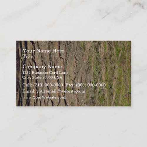 Tree Bark Texture Business Card