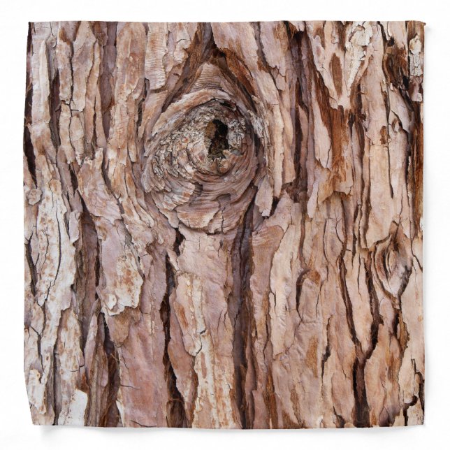 Tree Bark Texture Cool Unique Bandana (Front)