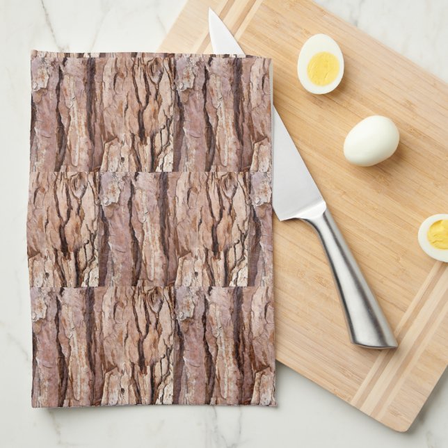 Tree Bark Texture Cool Unique Kitchen Towel (Quarter Fold)