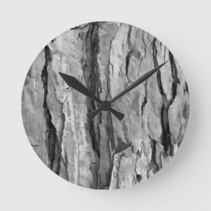 Tree Bark Texture Cool Unique  Round Clock