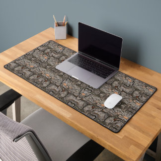 Tree Bark Texture | Earthy Forest Pattern Desk Mat
