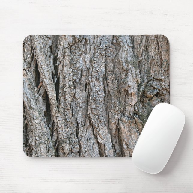 Tree Bark Texture Mouse Pad (With Mouse)