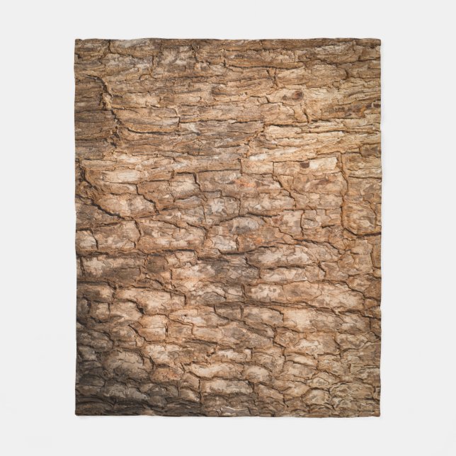 Tree bark texture, natural wood background. fleece blanket (Front)