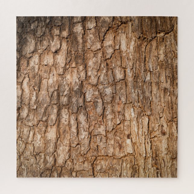Tree bark texture, natural wood background. jigsaw puzzle (Vertical)