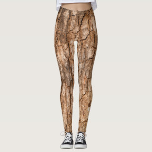 Tree bark texture, natural wood background. leggings