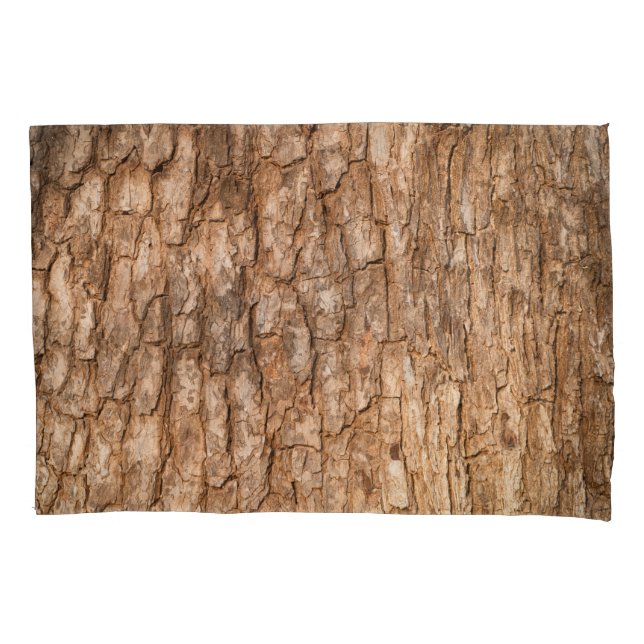 Tree bark texture, natural wood background. pillow case (Front)