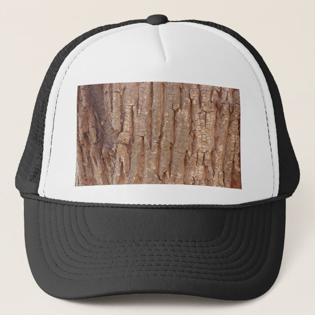 tree bark trucker hat (Front)