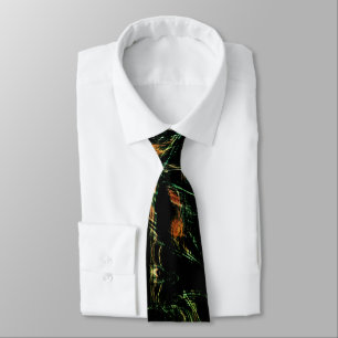 Tree bark under green hammered glass neck tie