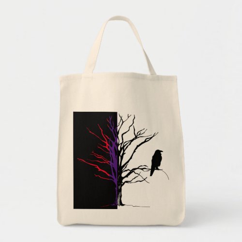 Tree Birds Crows Raven Blackbird  Tote Bag