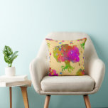 Tree Birds Sunshine Throw Pillow
