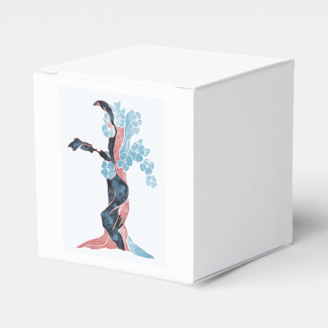 Tree Blossom Favor Boxes (Front Side)