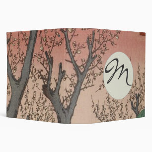 Tree Blossoms Plum Garden Japanese Binder