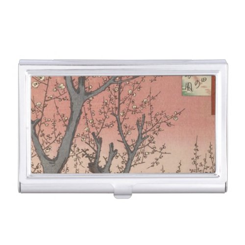 Tree Blossoms Plum Garden Japanese Business Card Holder