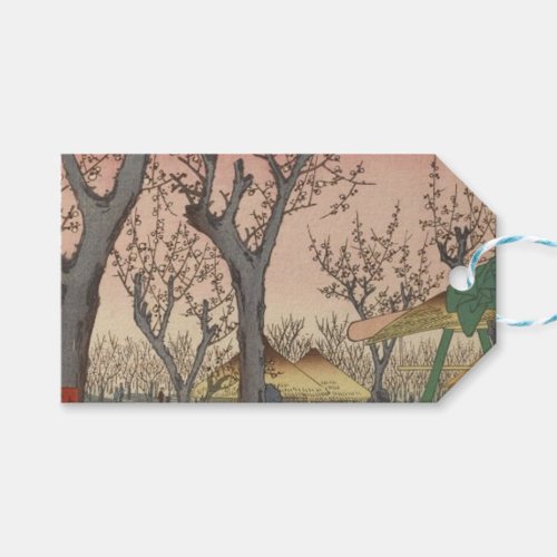 Tree Blossoms Plum Garden Japanese Gift Tags