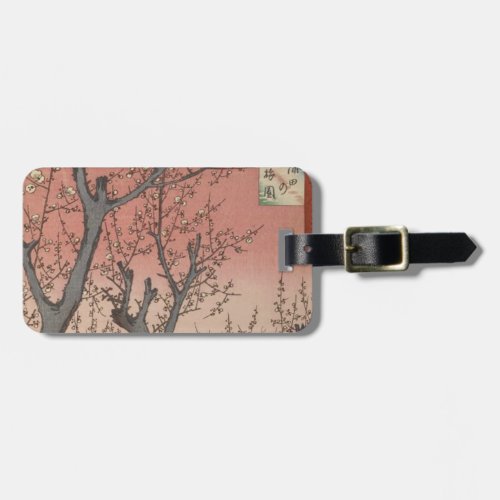 Tree Blossoms Plum Garden Japanese Luggage Tag