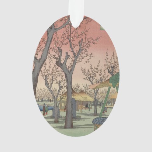 Tree Blossoms Plum Garden Japanese Ornament