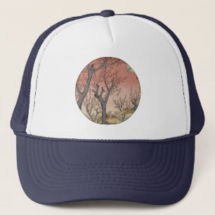 Tree Blossoms Plum Garden Japanese Trucker Hat