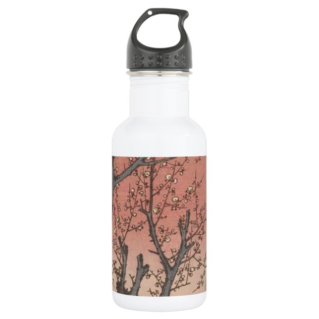 Tree Blossoms Plum Garden Japanese Water Bottle (Front)
