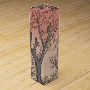 Tree Blossoms Plum Garden Japanese Wine Gift Box